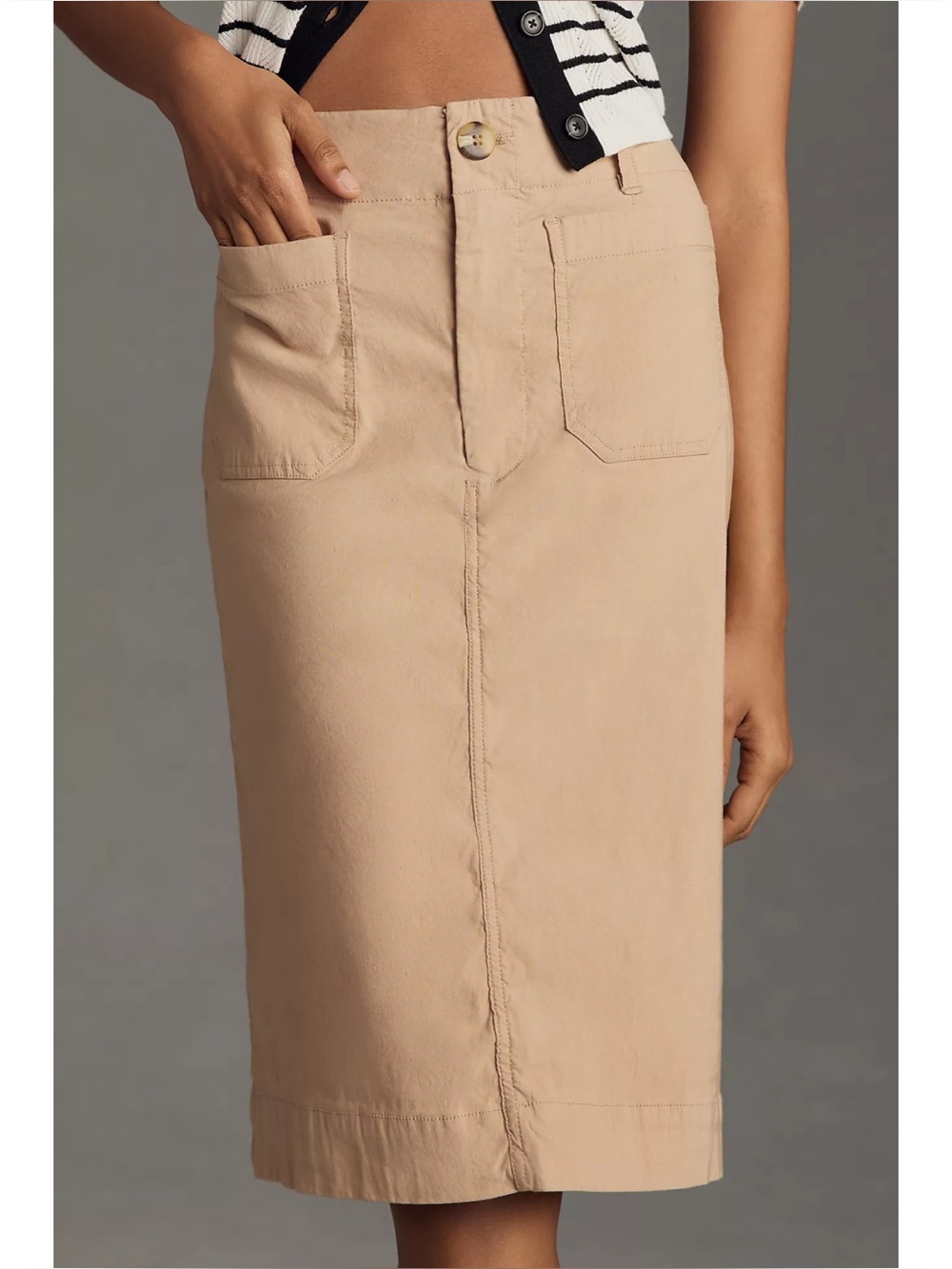 Maeve Anthropologie Anthropologie Maeve The Colette Skirt in Warm Wheat